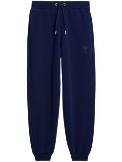 embroidered-logo cotton track pants