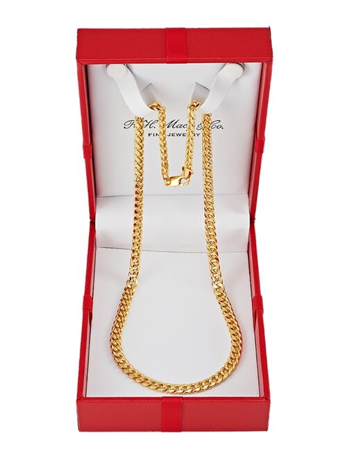 Italian Gold Miami Cuban Link Chain Necklace (6mm) 18-26" in 10k Yellow Gold or 10k White Gold