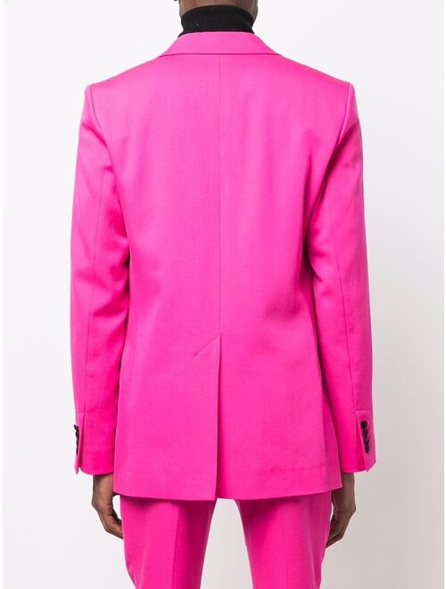 AMI Paris contrast-lapels suit jacket