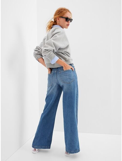 Gap High Rise Stride Jeans with Washwell