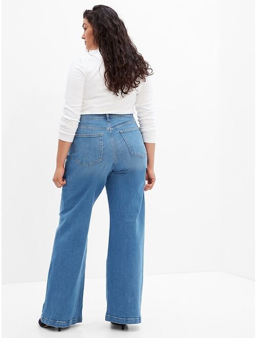 Gap High Rise Stride Jeans with Washwell