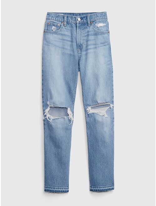 Gap High Rise Cheeky Straight Jeans with Washwell