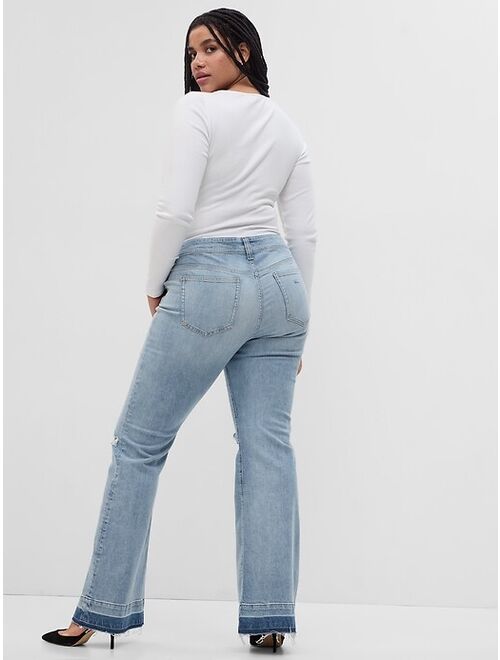 Gap Low Rise '70s Flare Jeans with Washwell