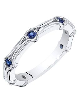 925 Sterling Silver Stackable Ring in Various Gemstones, 2.30mm width Contoured Bridal Wedding Anniversary Band for Women, Size 5 to 9