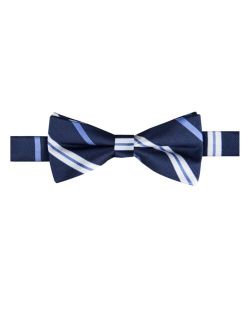 Boys Naval Stripe Pre-Tied Bow Tie