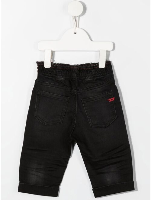 Diesel Kids ripped-detail washed jeans