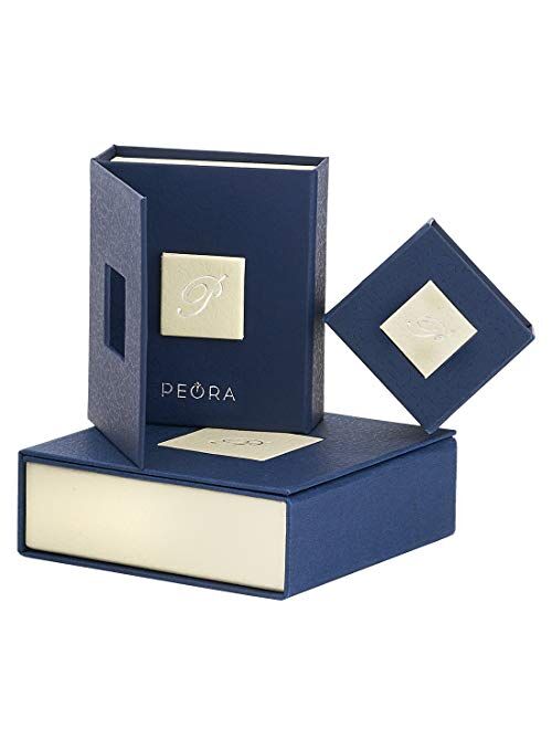 Peora Designer 3-Stone Titanium Wedding Ring Band for Men, 8mm Yellow Gold-Tone Milgrain Edge, Comfort Fit, Sizes 8 to 13