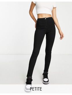 Parisian Petite skinny jeans in black