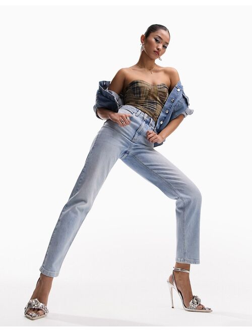 ASOS DESIGN 90s straight jeans in light blue