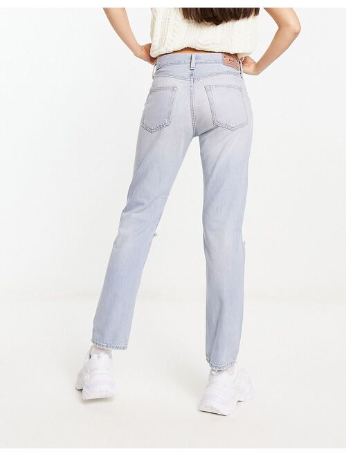 Polo Ralph Lauren slim boyfriend distressed jeans in light wash