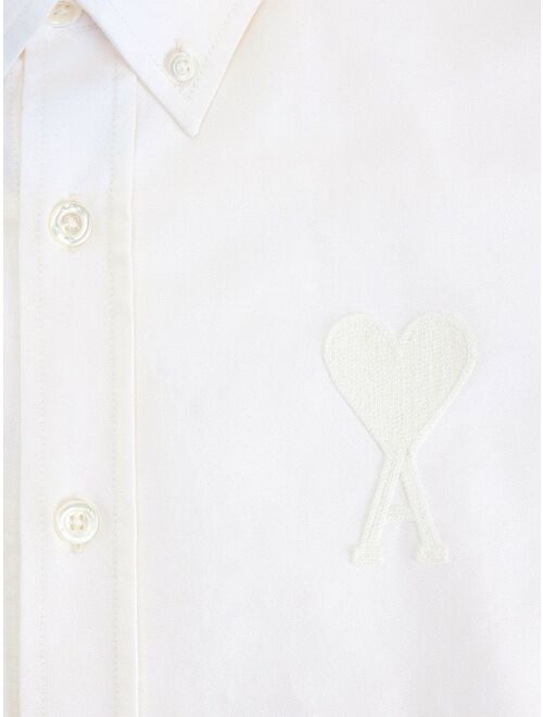 AMI Paris embroidered-logo button-down shirt