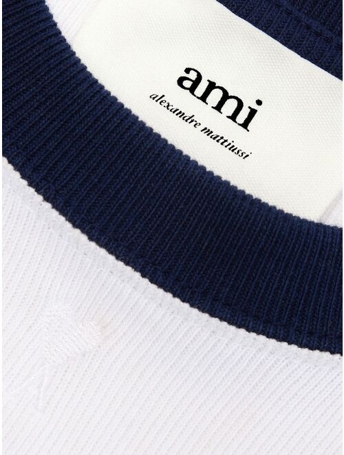 AMI Paris two-tone T-shirt
