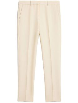 pressed-center cropped trousers