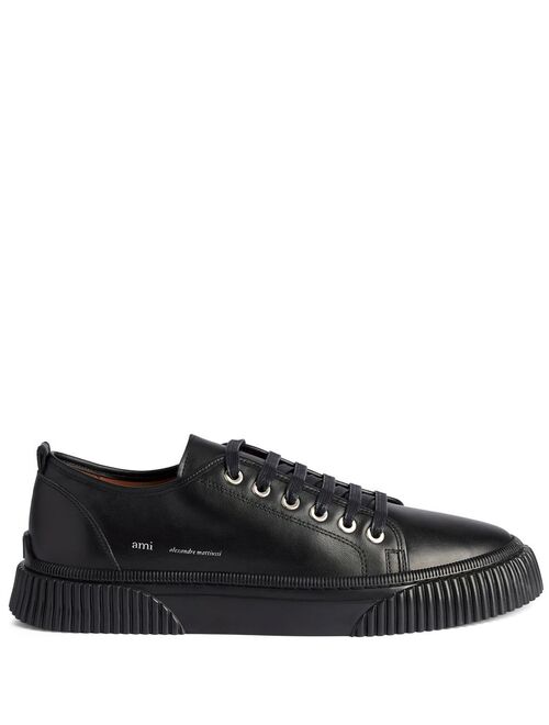 AMI Paris low-top leather sneakers