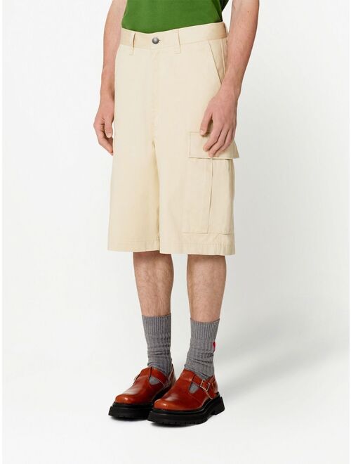 AMI Paris straight-leg cargo shorts