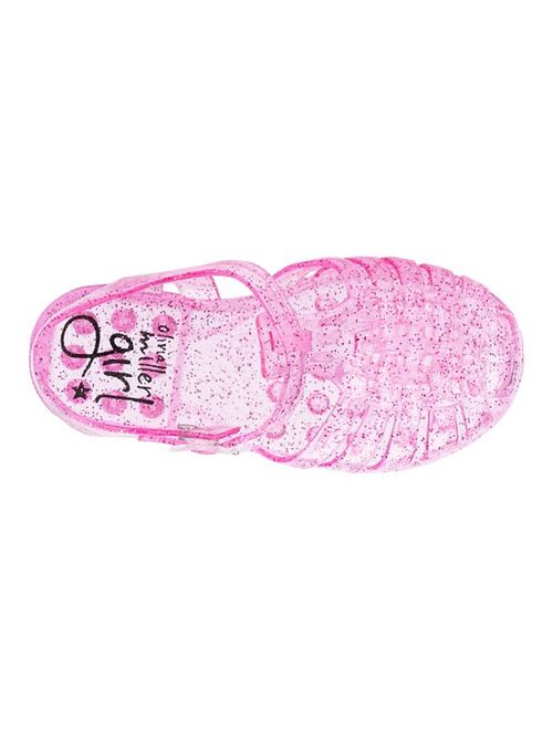 Olivia Miller Toddler Girls' Glitter Jelly Sandals