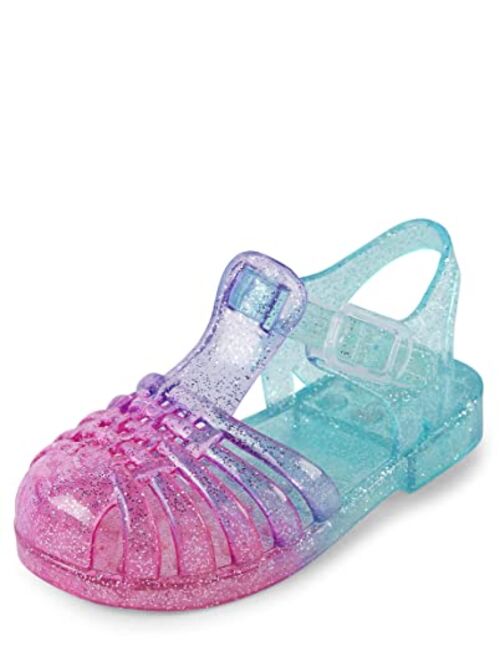 The Children's Place Unisex-Child and Toddler Girls Jelly Fisherman Sandals