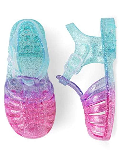 The Children's Place Unisex-Child and Toddler Girls Jelly Fisherman Sandals