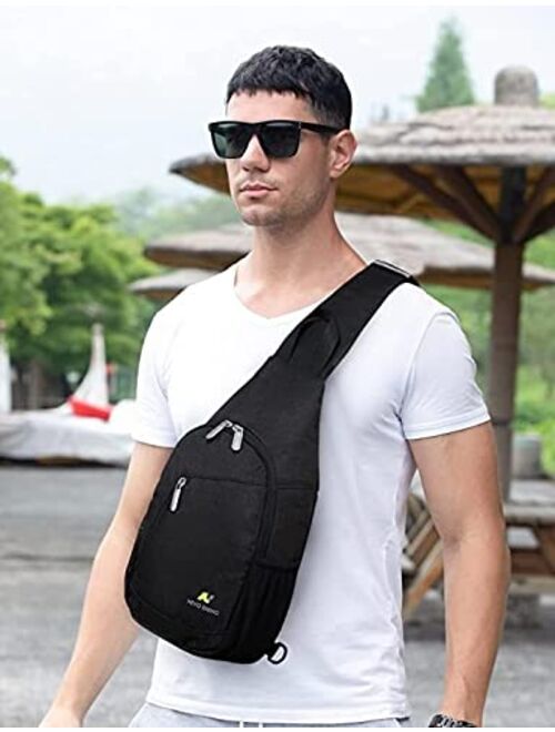 N NEVO RHINO Crossbody Bag Sling Backpack Sling Bag Travel Hiking Chest Bag Outdoor Sports Daypack