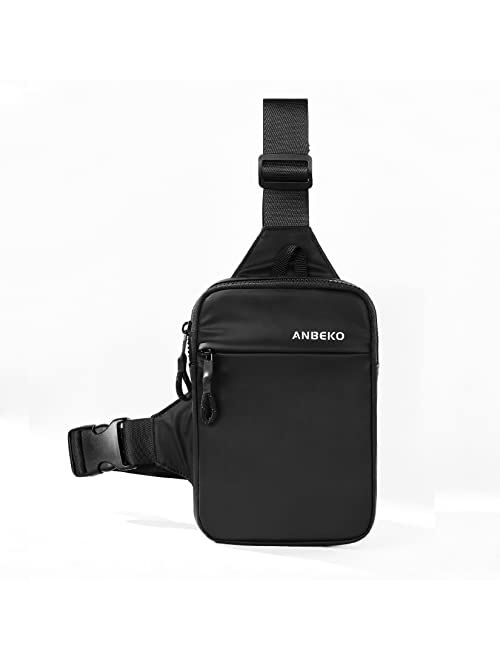 ANBEKO Small Crossbody Sling Bag Fanny Packs for Men Women, Mini Travel Shoulder Messenger Bag Chest Bag