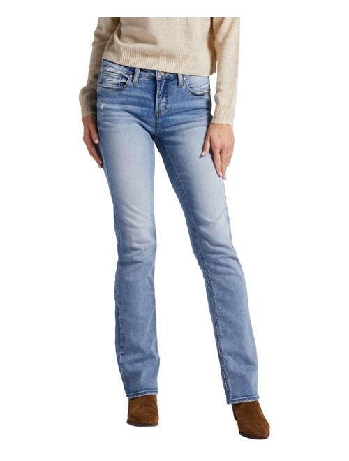 Silver Jeans Co. Women's Elyse Mid Rise Slim Bootcut Jeans