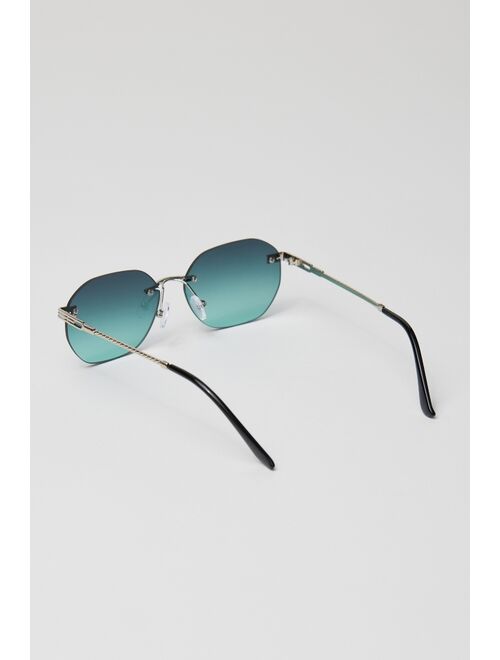 Urban Outfitters Castro Rimless Square Sunglasses