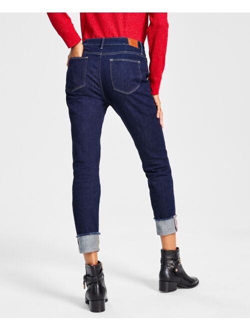 Tommy Hilfiger Women's Tribeca TH Flex Raw-Cuff Skinny Jeans