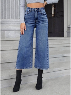 High Waist Wide Leg Jeans