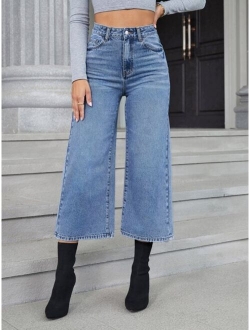 High Waist Wide Leg Jeans