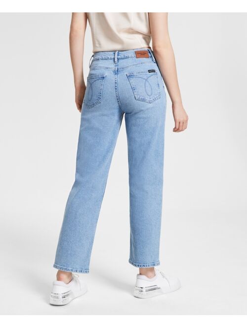Calvin Klein Jeans Women's High-Rise Straight-Leg Jeans