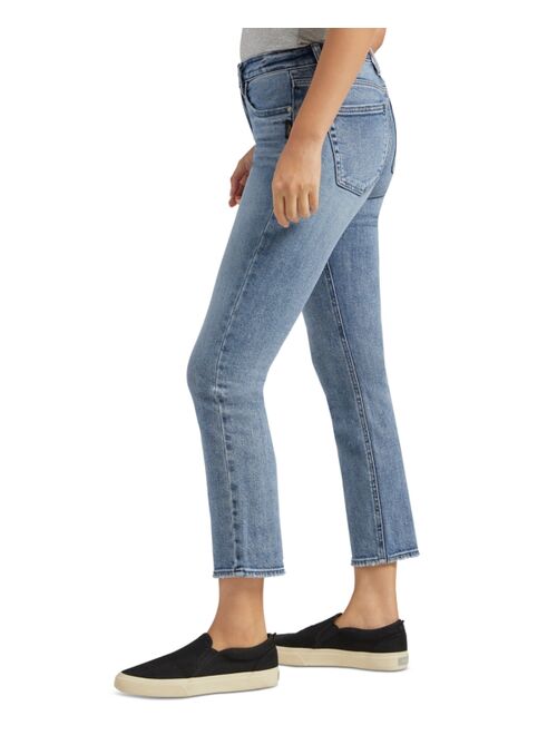 Silver Jeans Co. Women's Most Wanted Mid-Rise Straight-Leg Ankle Jeans