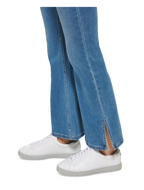 Calvin Klein Jeans Women's High-Rise Flared Slit-Hem Jeans