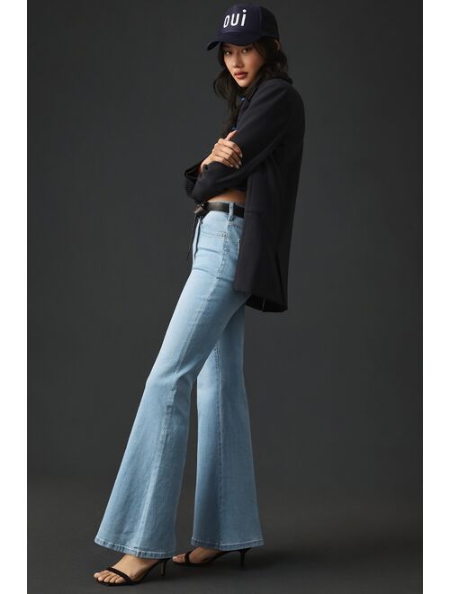 Pilcro Tulip Mid-Rise Flare Jeans