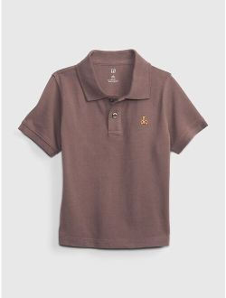 Toddler 100% Organic Cotton Pique Polo