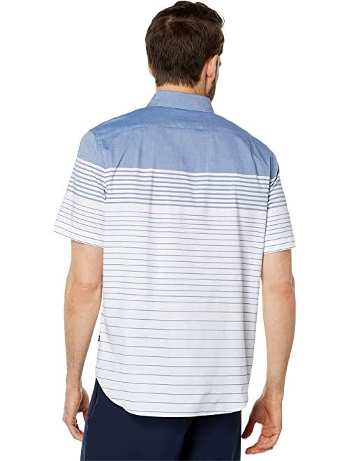 Nautica Sustainably Crafted Striped Short Sleeve Shirt