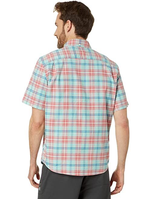 L.L.Bean Comfort Stretch Oxford Short Sleeve Slightly Fitted Plaid