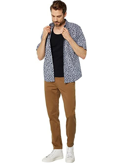 BOSS Rash Patterned Short Sleeve Button-Down Shirt