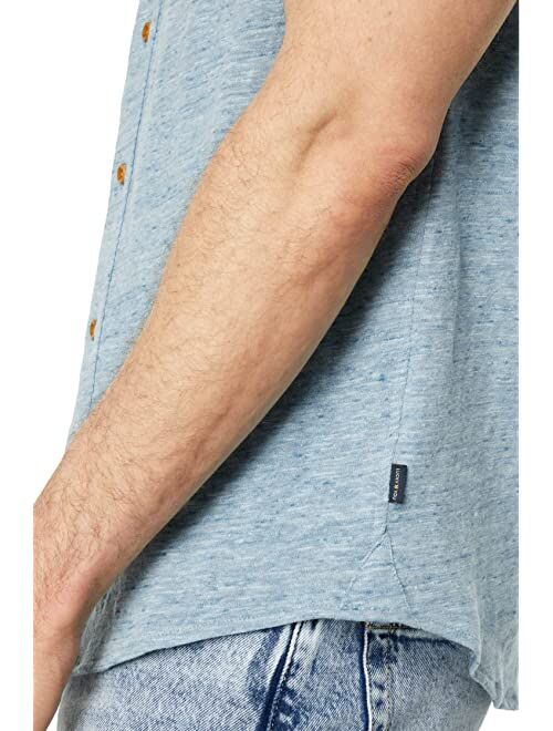 Lucky Brand Linen Short Sleeve Button-Up Shirt