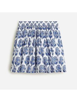 Girls' pull-on voile skirt in floral