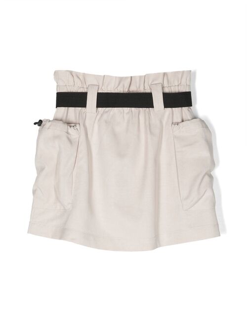 Dkny Kids belted cargo-pocket skirt