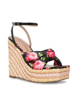 Women's Pansie Floral Wedge Sandals
