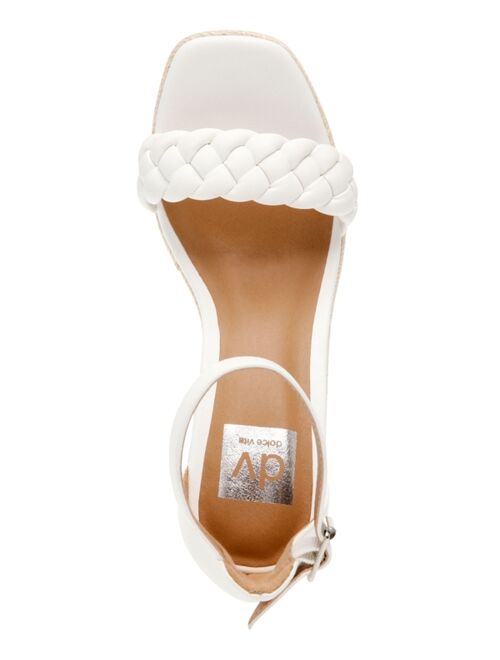 DV DOLCE VITA Women's Harriat Braided Espadrille Platform Wedge Sandals