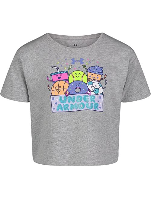 Under Armour Kids Snack Friends Cropped Tee (Little Kids)