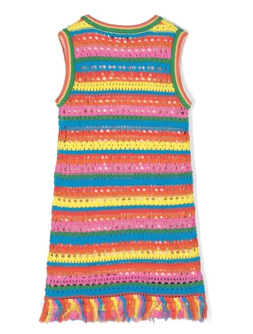 Stella McCartney Kids multicolour crochet dress