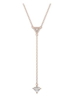 Rose Gold-Tone Crystal Ortyx Lariat Necklace, 14-7/8"   2" extender