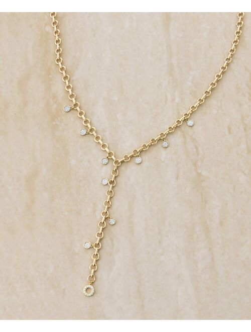ETTIKA Crystal Dangle Lariat Necklace