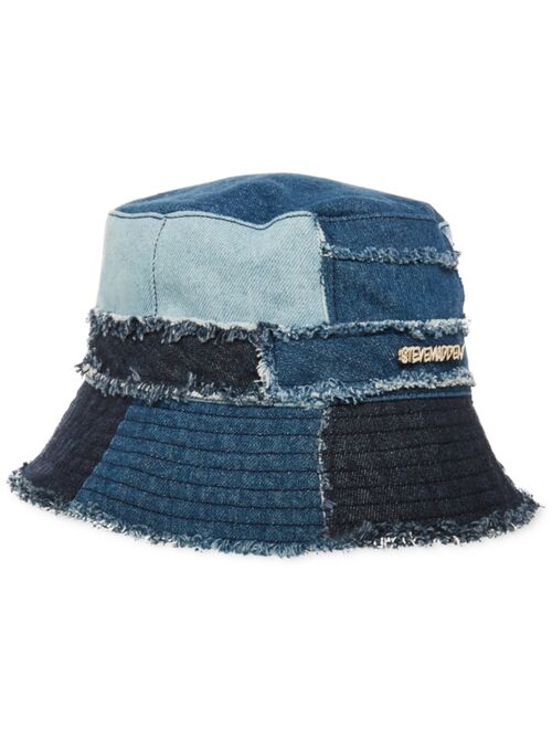 STEVE MADDEN Women's Patchwork Denim Bucket Hat