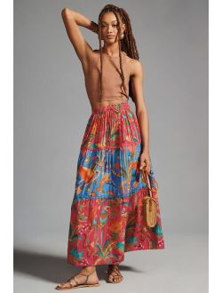 Macaw Party Mix Maxi Skirt
