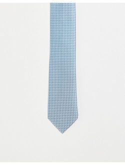 printed tie in blue