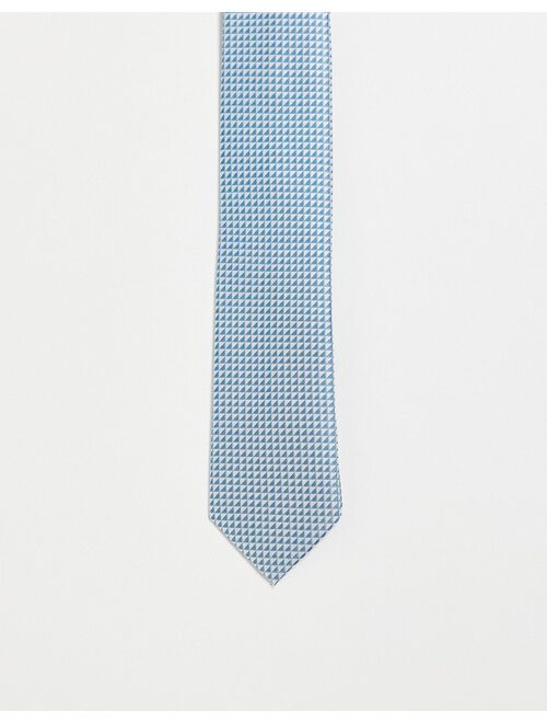 French Connection printed tie in blue
